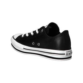 Zapatilla Converse Platform Eva Jr  de piel para niños Negra