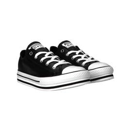 Zapatilla Converse Platform Eva Jr  de piel para niños Negra