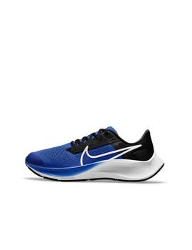 Zapatilla Running Nike Air Zoom Pegasus 38 GS Royal y blanco