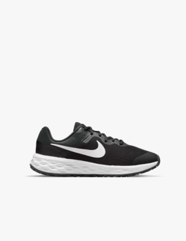 Zapatilla Nike Revolution 6 NN GS Negro/Blanco