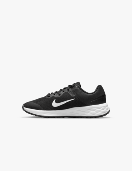 Zapatilla Nike Revolution 6 NN GS Negro/Blanco