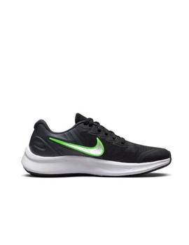 Zapatilla Nike Star Runner 3 GS Negro/Plata/Volt