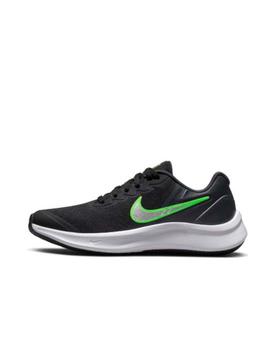 Zapatilla Nike Star Runner 3 GS Negro/Plata/Volt