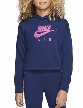 Sudadera Nike Air Crop Hoodie Azul