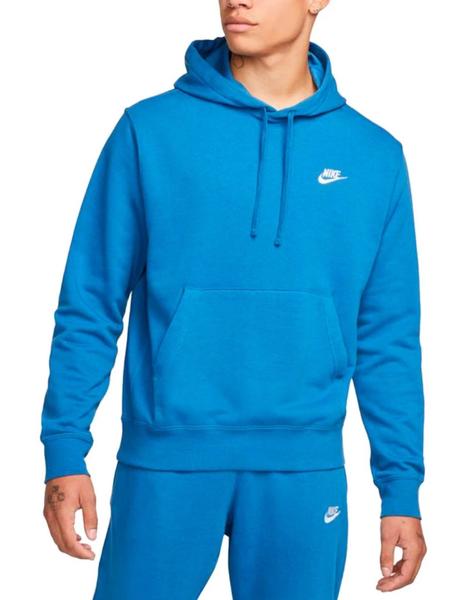 Poderoso Frente Babosa de mar Sudadera Nike Sportswear Club Hombre Azul