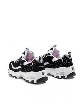 Zapatilla Skechers D´Lites Biggest Fan Mujer BKW