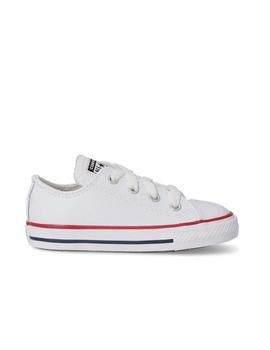 Zapatilla Converse AS Baja Piel Bebé Blanco