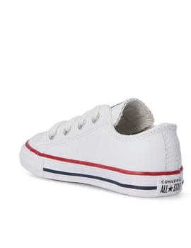 Zapatilla Converse AS Baja Piel Bebé Blanco