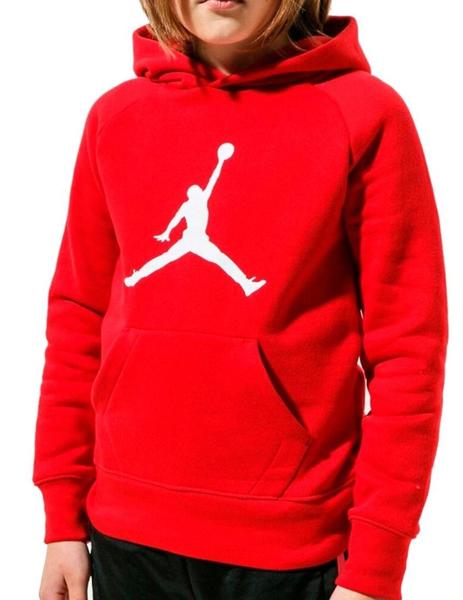 Embotellamiento El camarero representación Sudadera Jordan B Jumpman Logo Fleece Rojo