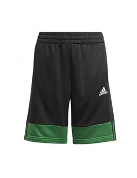 Pantalon Corto Adidas Niño Negro Y Verde