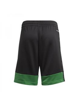 Pantalon Corto Adidas Niño Negro Y Verde