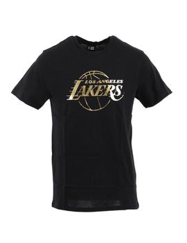 Camiseta New Era Foil Los Angeles Lakers Negra