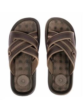 Sandalia Cartago Fiji IV Slide Hombre Marron