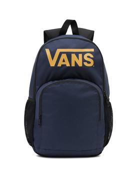 Mochila Vans Alumni Pack Laptop-Bottle Marino y Gold