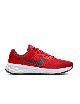 Zapatilla Nike Revolution 6 NN GS Rojo y Negro