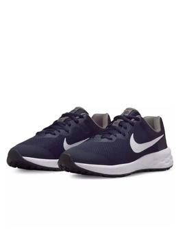 Zapatilla Nike Revolution 6 NN GS Marino y Blanco