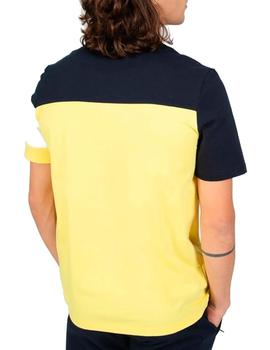Camiseta Lecoq Saison 2 Nº1 Hombre Amarillo y Marino