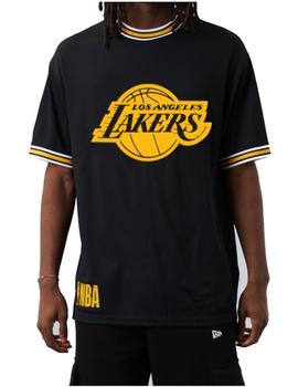 Camiseta New Era Ovrszd Mesh Los Angeles Lakers Negra