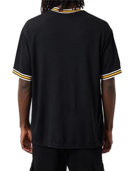 Camiseta New Era Ovrszd Mesh Los Angeles Lakers Negra
