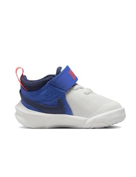 Zapatilla Nike Team Hustle D10 TD Blanco&Azul