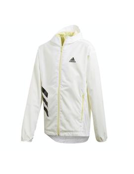 Cortavientos Adidas Blanco y Lima