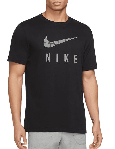 Al por menor escala moral Camiseta Nike DF Tee Run Division Hombre Negra