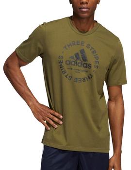 Camiseta Adidas SKT EMG Hombre Verde