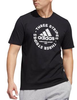 Camiseta Adidas SKT EMB Hombre Negro