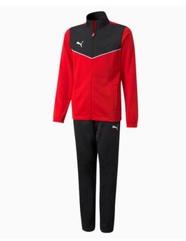 Chandal Puma Individual Rise Kids Rojo Y Negro