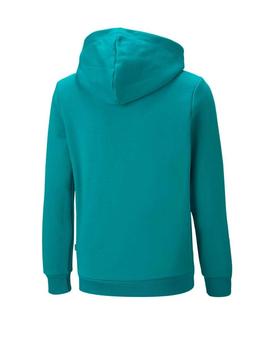 Sudadera Puma ESS+ Col Big Logo Kids Verde