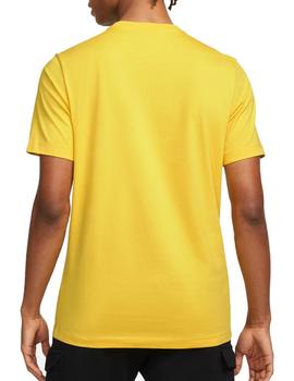 Camiseta Nike M Sportswear Club Amarillo/Blanco