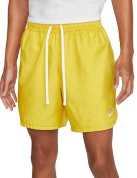 pantalon corto nike amarillo