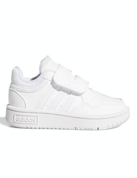 Zapatilla Adidas Hoops 3.0 CF Bebé Blanco