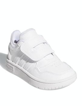 Zapatilla Adidas Hoops 3.0 CF Bebé Blanco