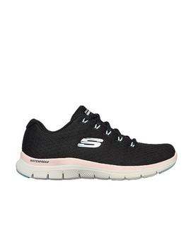 Zapatilla Skechers Flex Appeal 4.0 WP Mujer BKPK