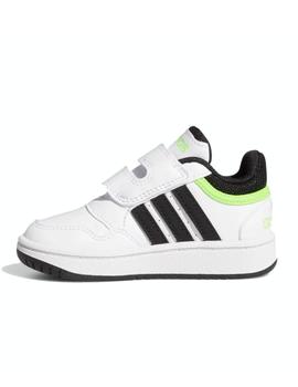 Zapatilla Adidas Hoops 3.0 Infant Blanco/Negro