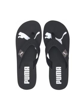 Chancla Puma Cozy Flip Negro y Blanco