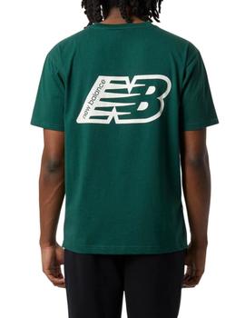 Camiseta New Balance Essentials Graphic Hombre Verde Musgo