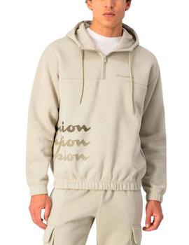 Sudadera Champion 1/2 Zip Hombre Kaki