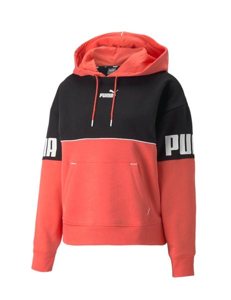 Sudadera Puma Power Hoodie Salmon