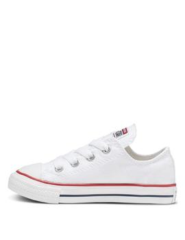 Zapatilla Converse AS Baja Lona Bebé Blanco