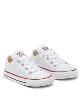 Zapatilla Converse AS Baja Lona Bebé Blanco