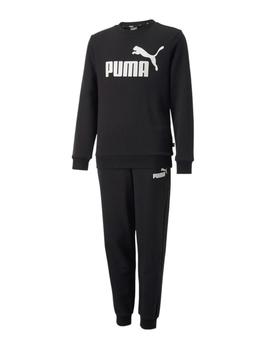 Chandal Puma Logo Niño Negro