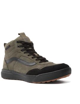Zapatilla Vans MN Range Exp Hi Sherpa Verde y Negro