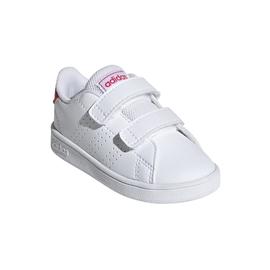 Zapatilla Adidas Advantage 2V Bebé Blanco/Rosa