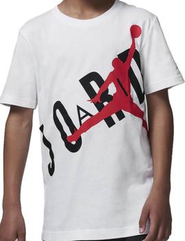 Camiseta Jordan B Throw Back Niño Blanco