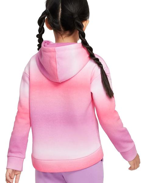 Sudadera Nike Printed Club Nina Rosas