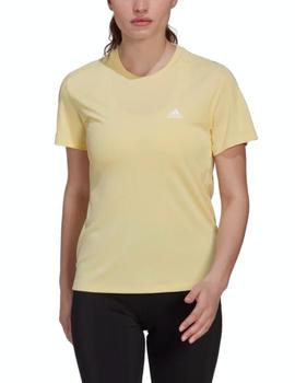 Camiseta Adidas Run It Mujer Amarillo