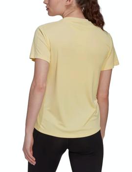 Camiseta Adidas Run It Mujer Amarillo