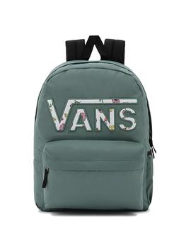 Reverberación Felicidades Anticuado Mochila Vans Realm Verde con flores